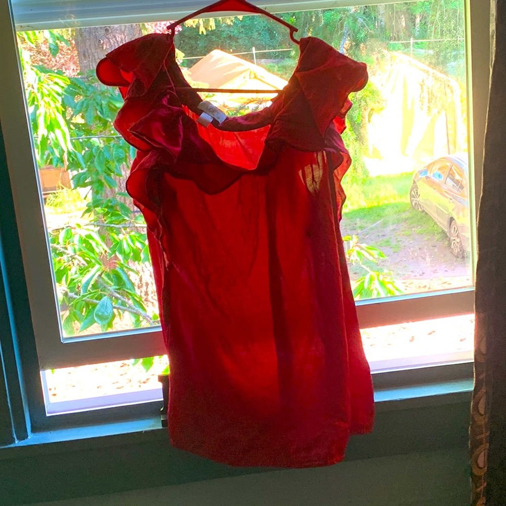 Red blouse